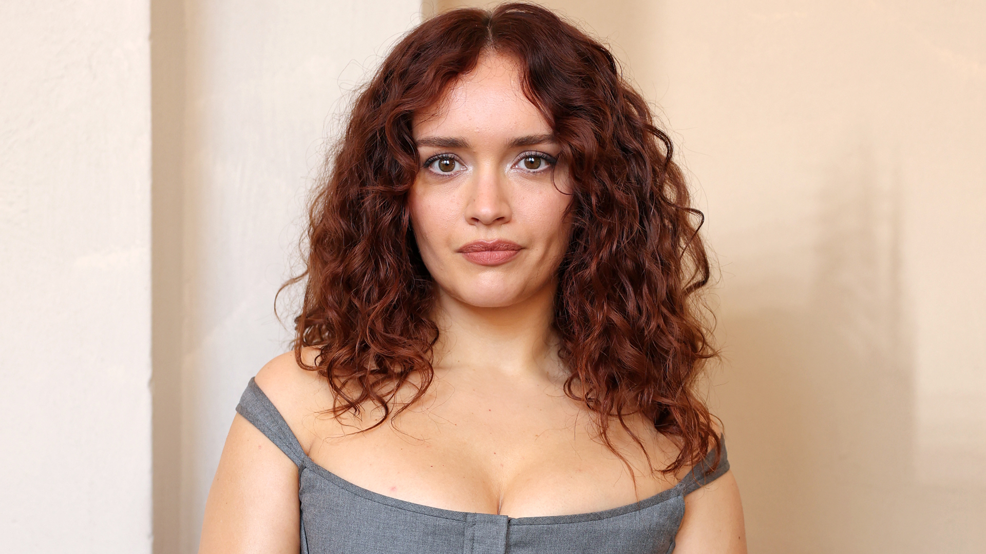Olivia Cooke attended the Thom Browne men's fashion show in a corset skirt set and hybrid Mary Janes