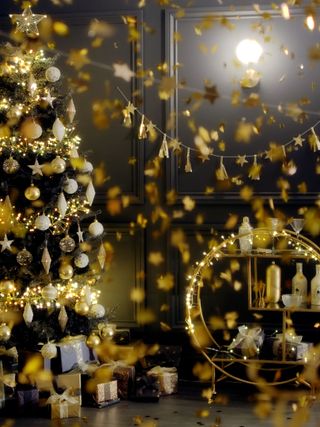 glamorous gold Christmas New Year decor by Cox & Cox