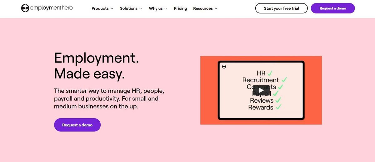 Employment Hero Review Hero