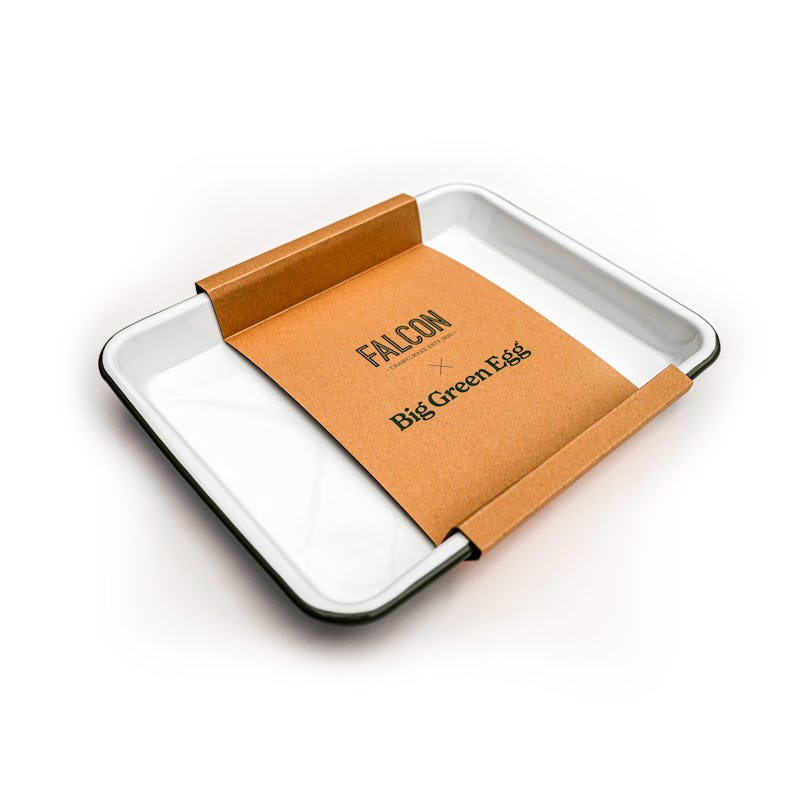Falcon Enamelware X Big Green Egg Oven to Table Tray