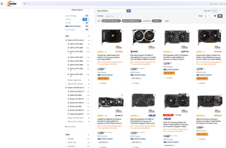 Screengrab from GPU supply