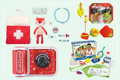 A collage of images of our pick of the best toys for 5 year olds