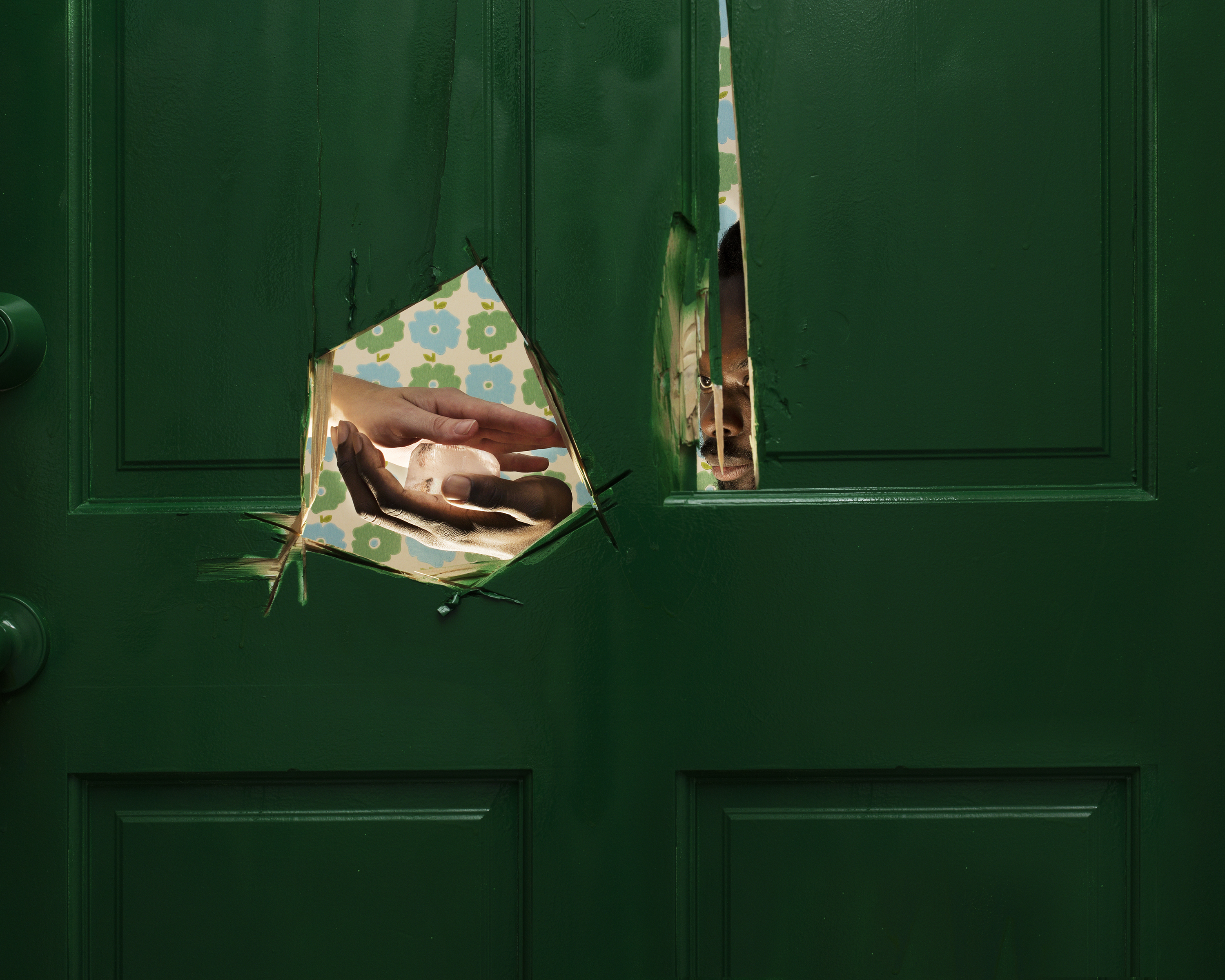 Green door