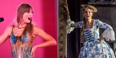 Taylor Swift performs during her Eras Tour; and Ellie Laugharne in "Iolanthe" by Gilbert and Sullivan at the London Coliseum.