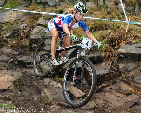 Willow Koerber (USA) smokes a technical descent