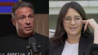 Chris Cuomo speaks on the Fifth Column podcast, while Bari Weiss conducts and interview for The Free Press.