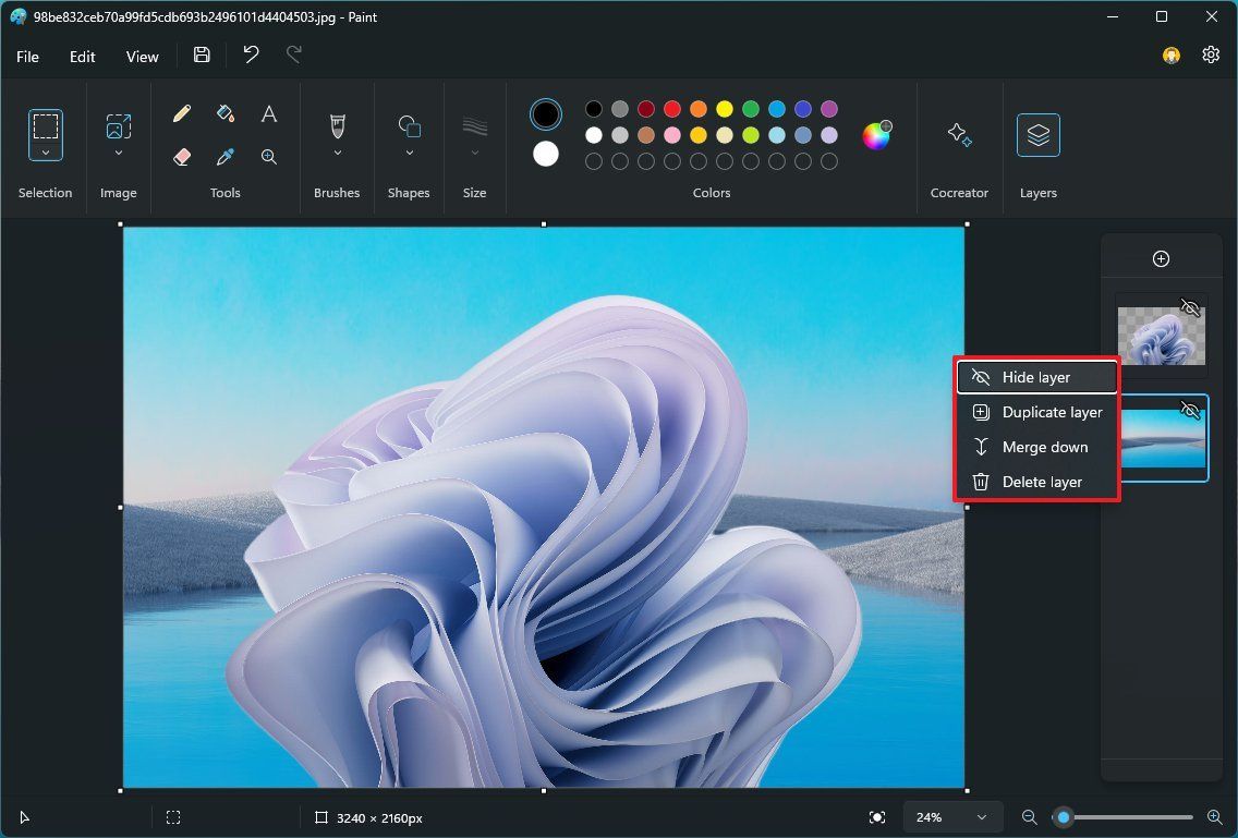 MS Paint layers update hits Windows 11 in September, 2023 Windows Central