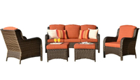 Kelly Clarkson Home Amanda 5-Person Outdoor Seating Group with Cushions | was $829.99 now $639.99 at Wayfair