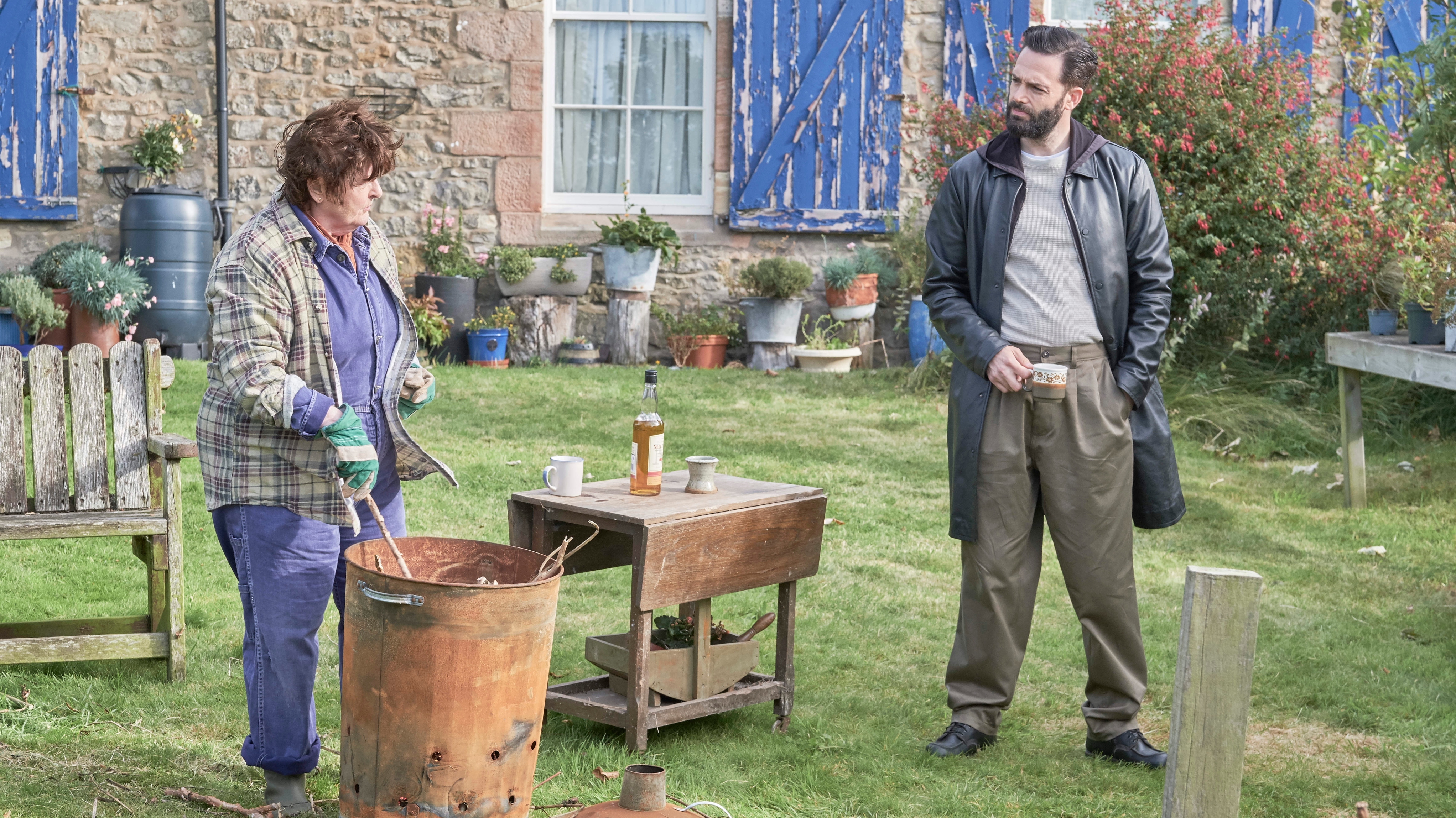 Brenda Blethyn as Vera and David Leon as Joe