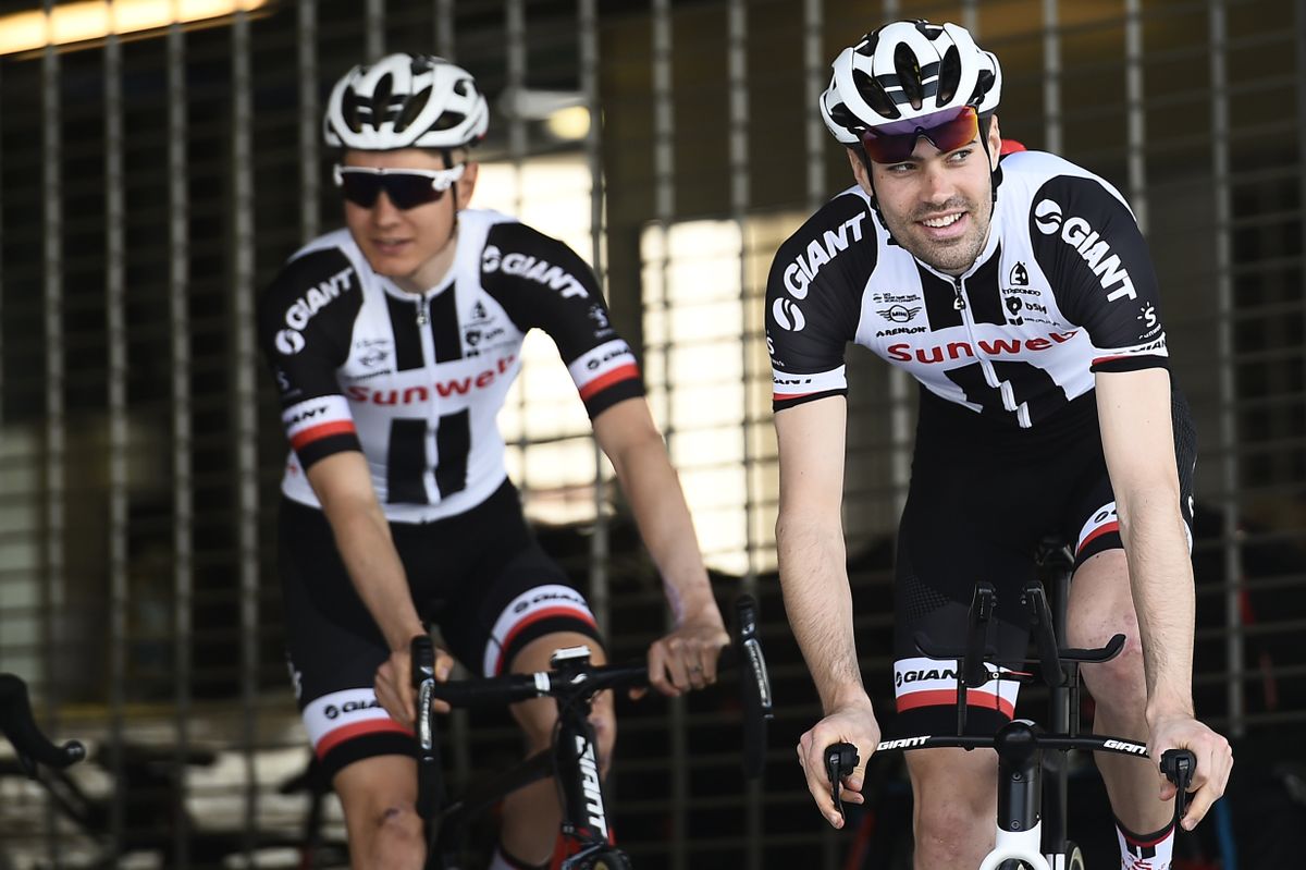 Tom Dumoulin (Team Sunweb) heads out for a ride