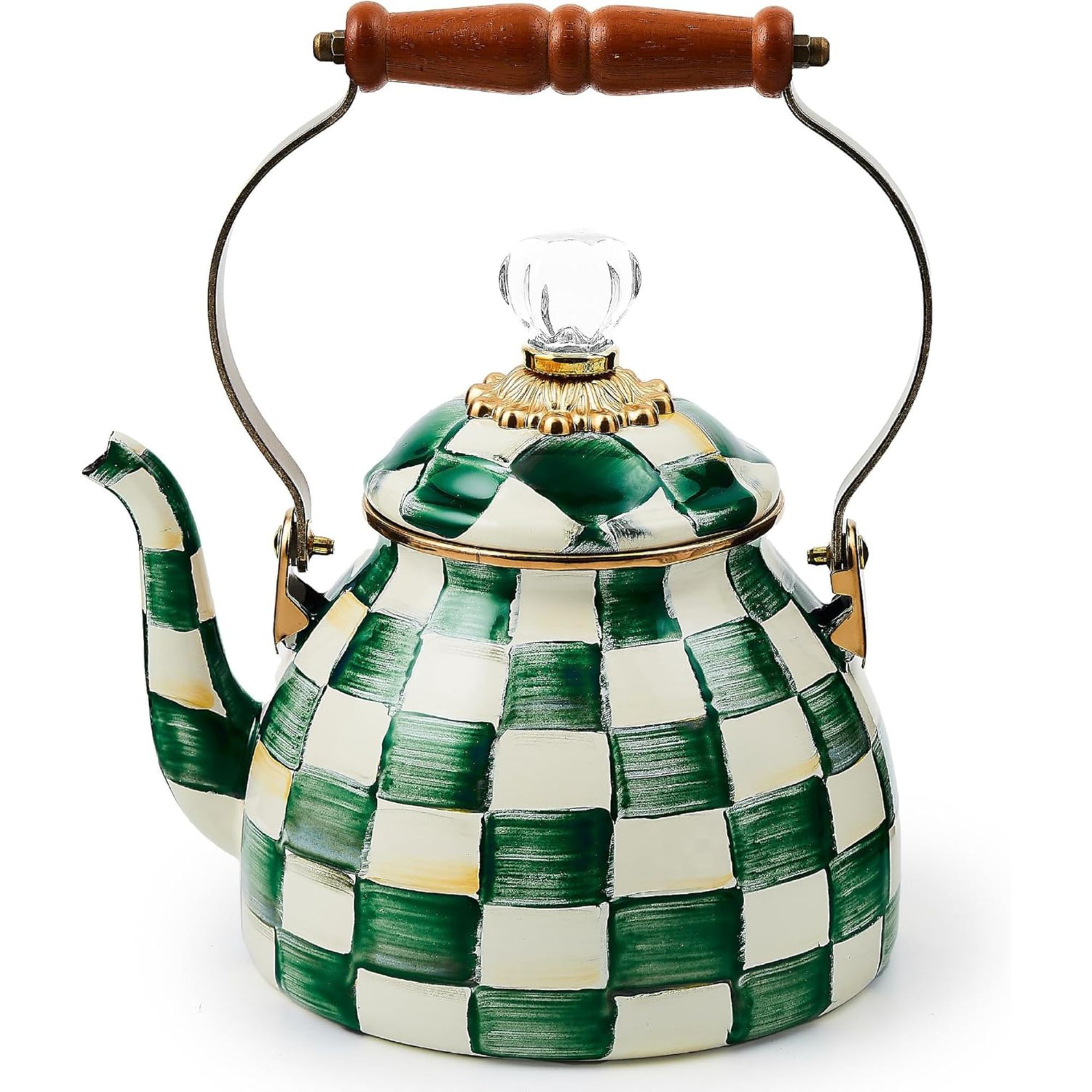 MACKENZIE-CHILDS Enamel Tea Kettle