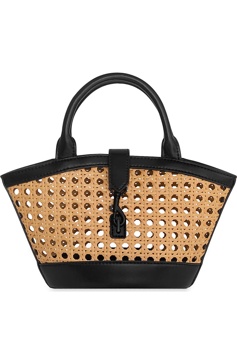 Micro Megan Rattan Fan Tote
