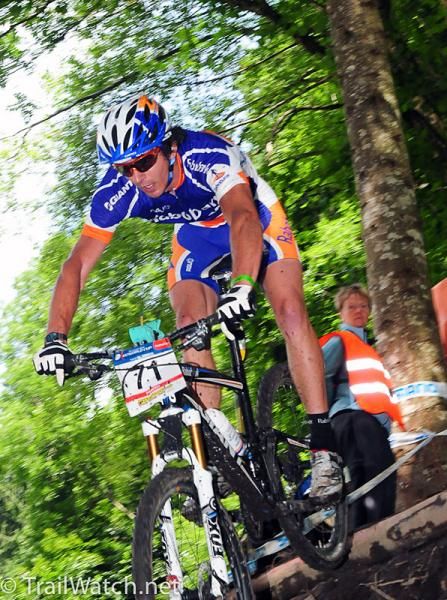 Adam Craig (Rabobank-Giant) ate the drops like candy.