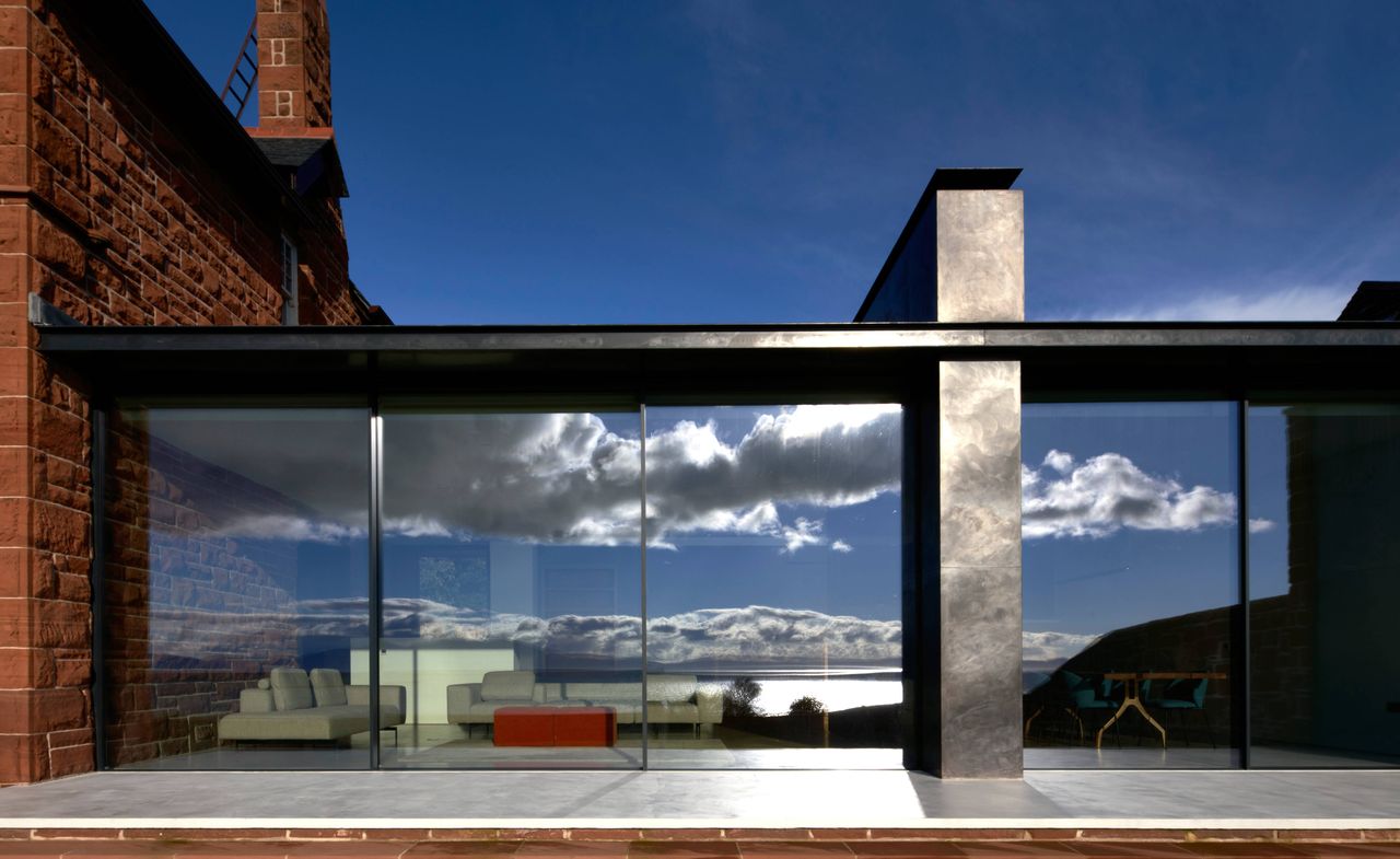 House for a Chemist under a blue sky