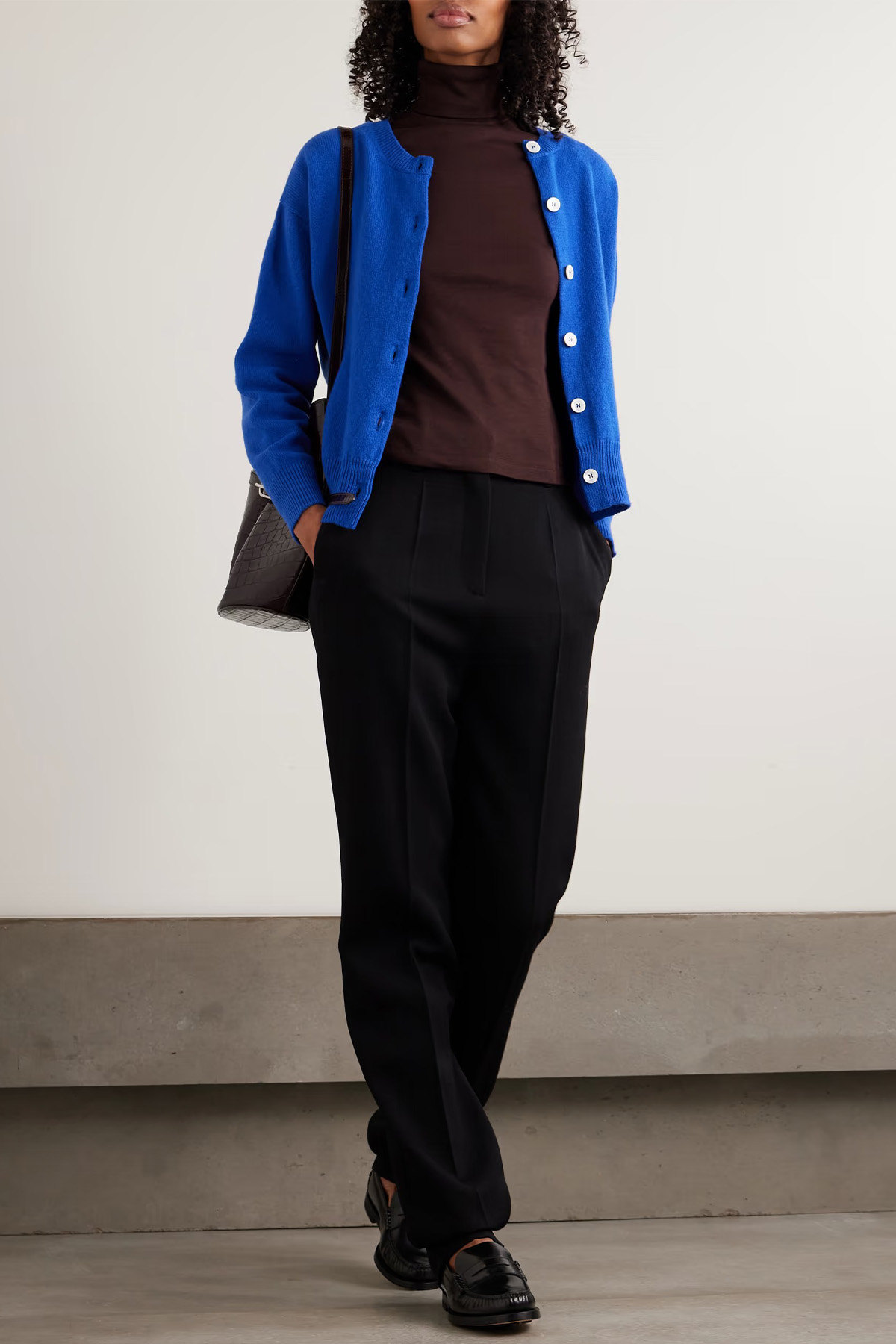 Dinah Ribbed Organic Cotton-Jersey Turtleneck Top