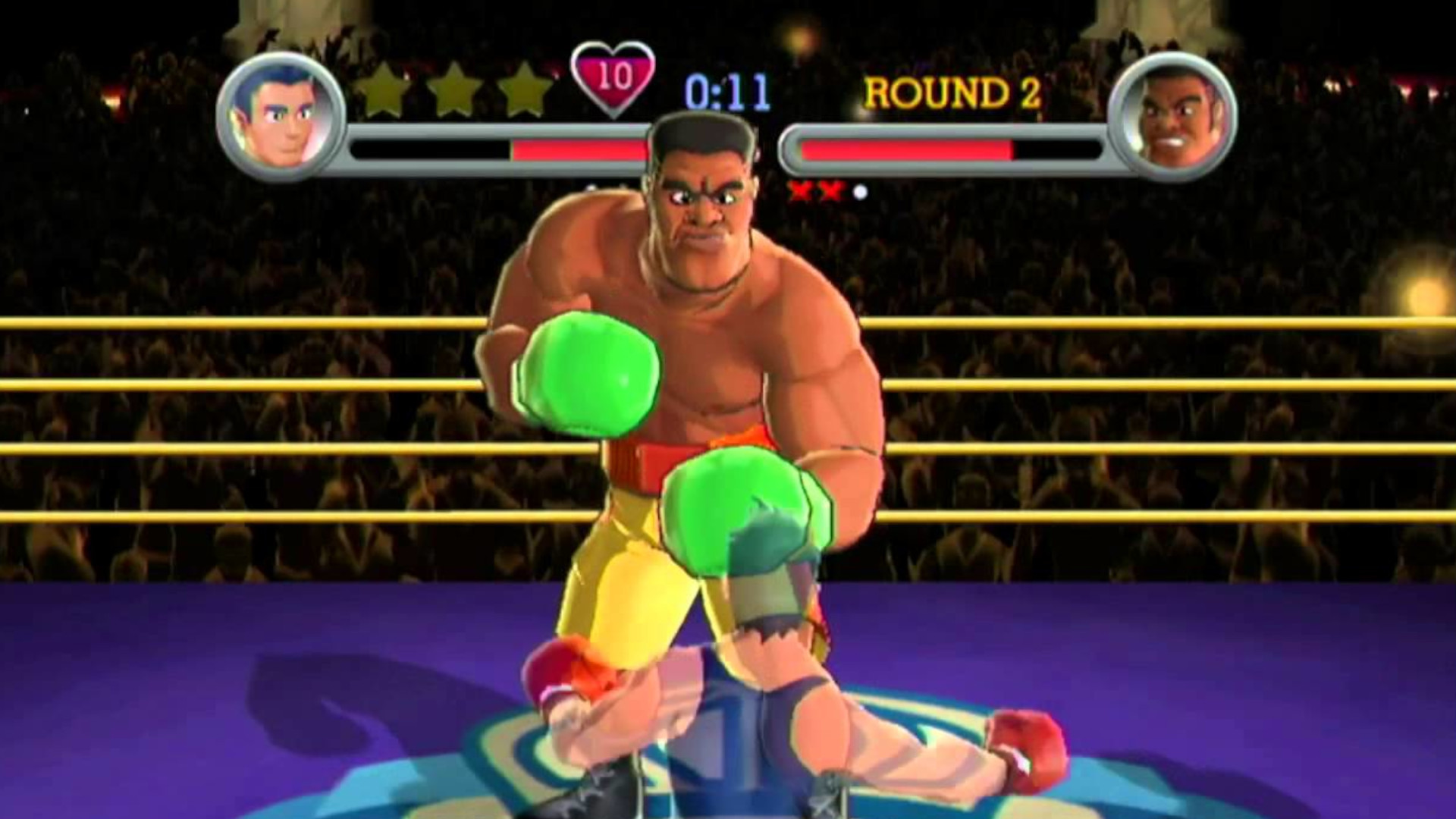 A screenshot of a match during one of the best Wii games of all time, Punch-Out!!