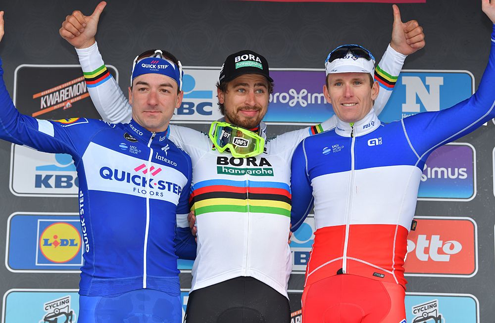 Peter Sagan tops the podium at Gent-Wevelgem 2018