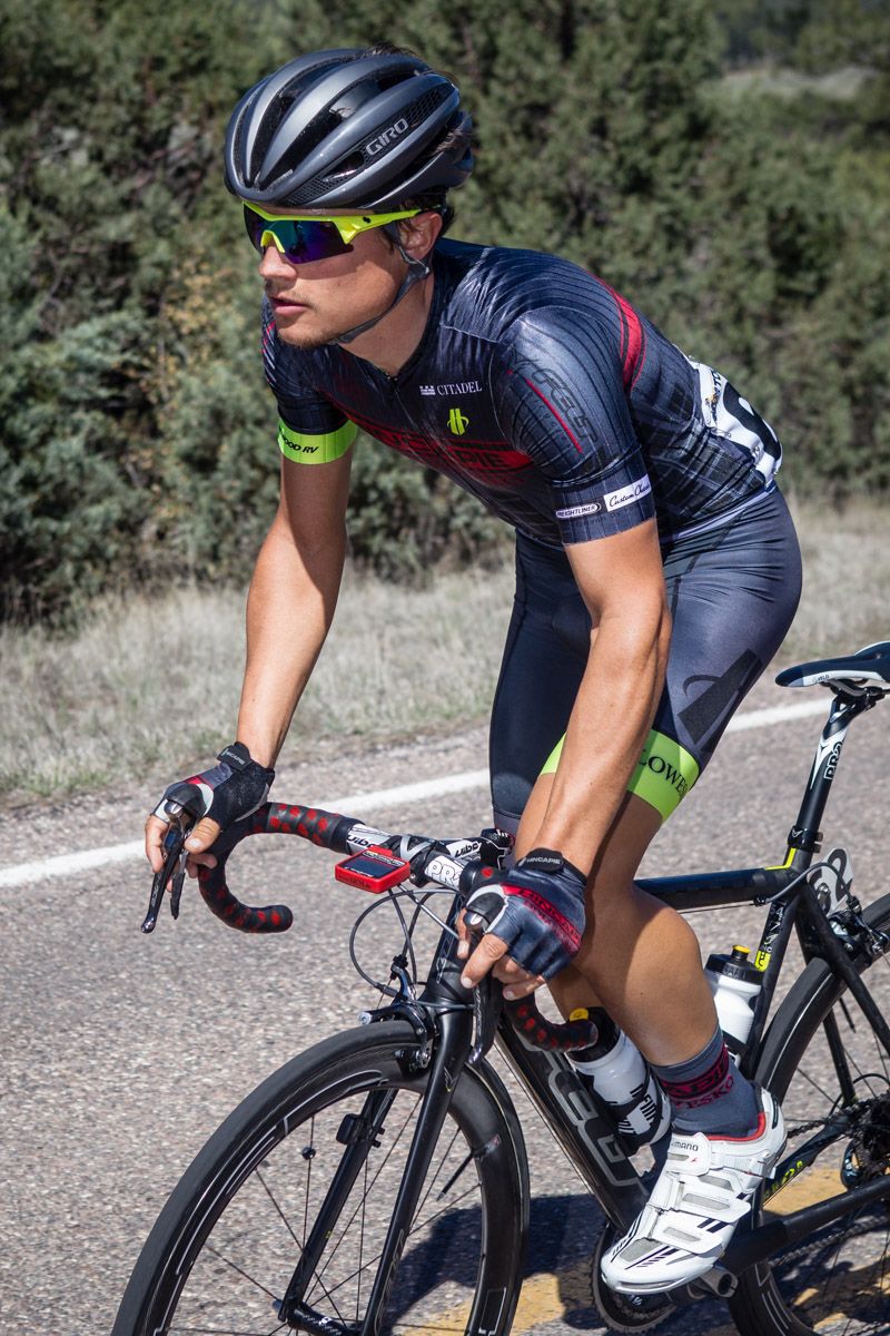 Rob Carpenter (Hincapie) leads the break