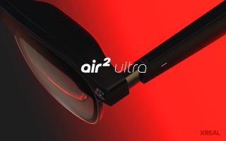 A top-down promo image of the XREAL Air 2 Ultra from CES 2024.