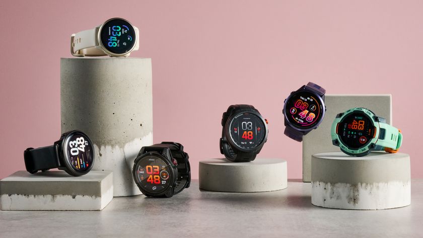 Garmin watches on pedastals