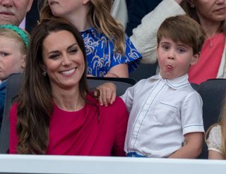 Prince Louis balcony: Sticking his tongue out to onlookers