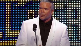 Scott Hall being inducted into the WWE Hall of Fame as Razor Ramon