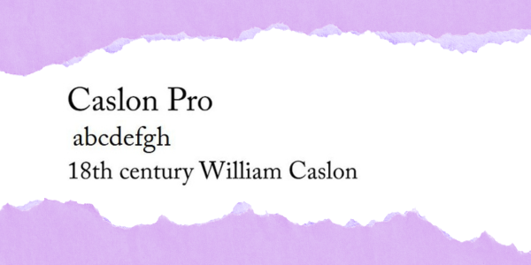 Caslon Pro