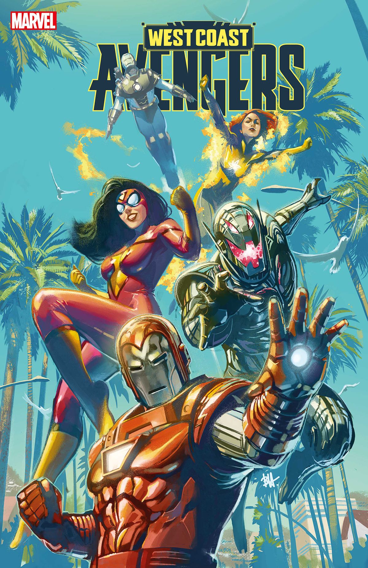 West Coast Avengers #1 cover by Ben Harvey
