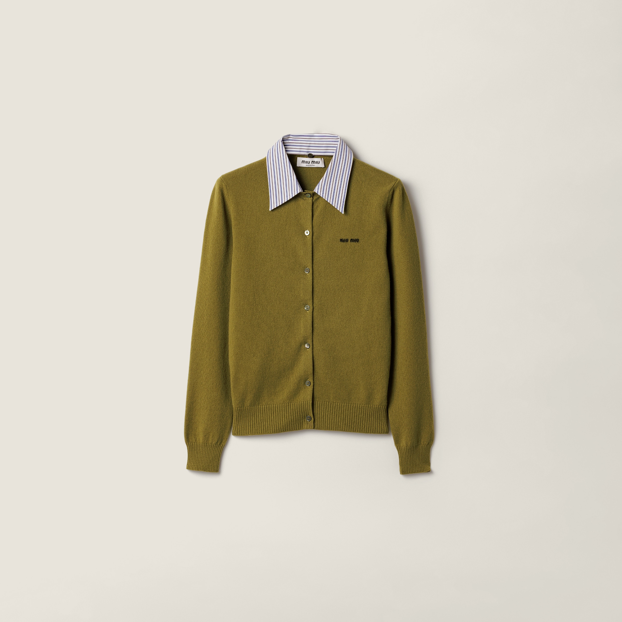 Cashmere Cardigan With Collar