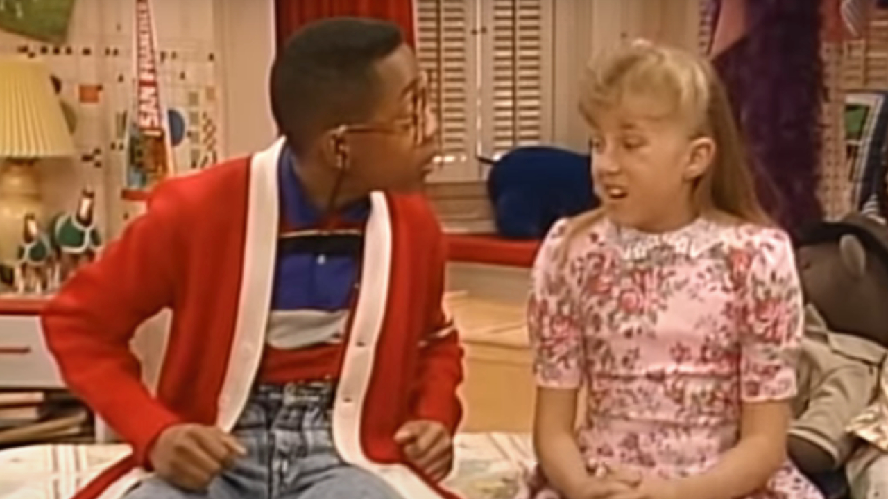 Steve Urkel and Stephanie Tanner on Full House