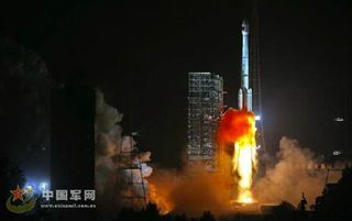 A Long March 3B rocket launches with China's 'Yutu' moon rover from the Xichang Satellite Launch Center, Dec. 1, 2013.