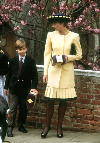 Princess Diana and Prince William in 1992