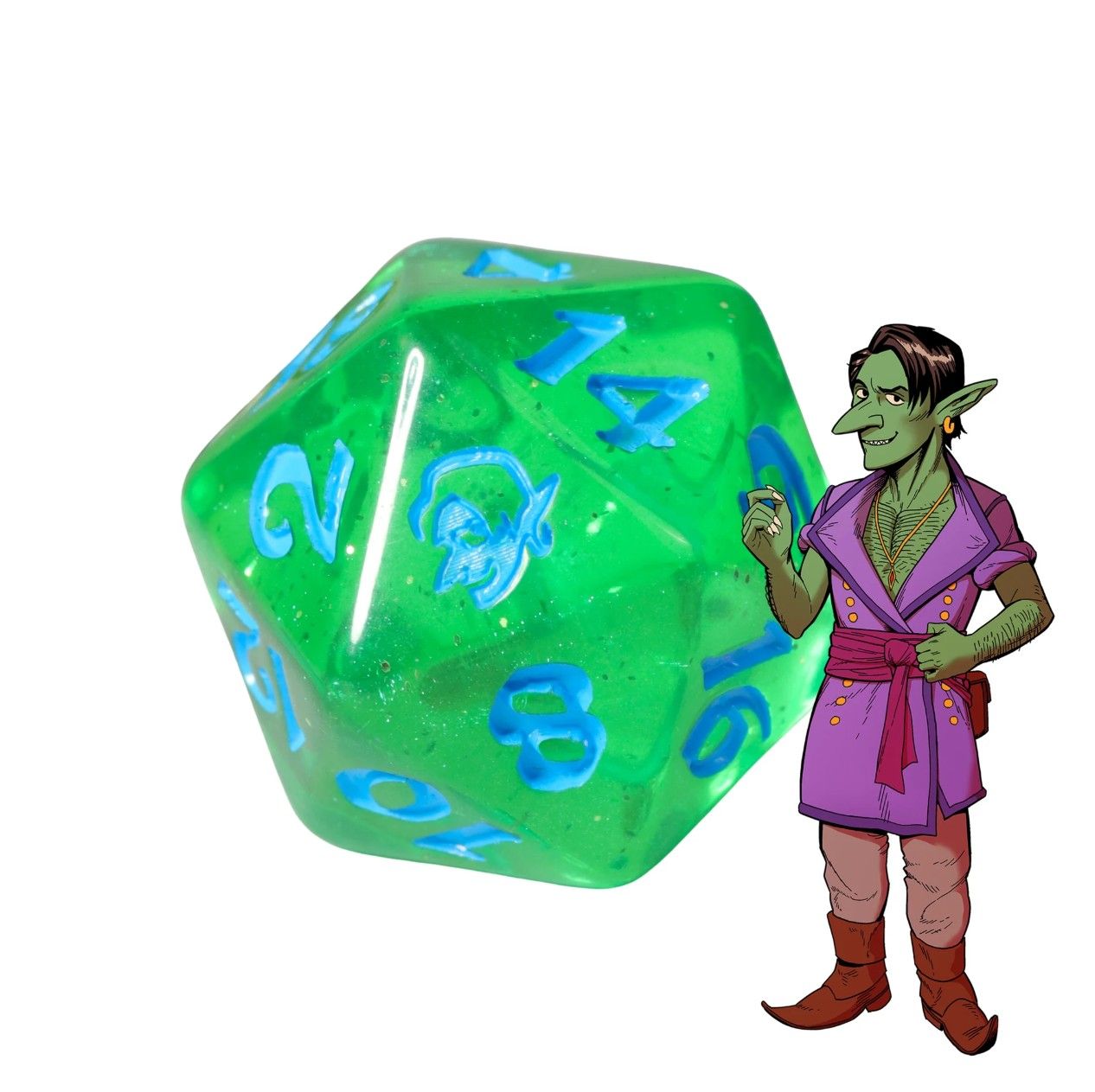 Esoteric Ebb Snell die next to character art