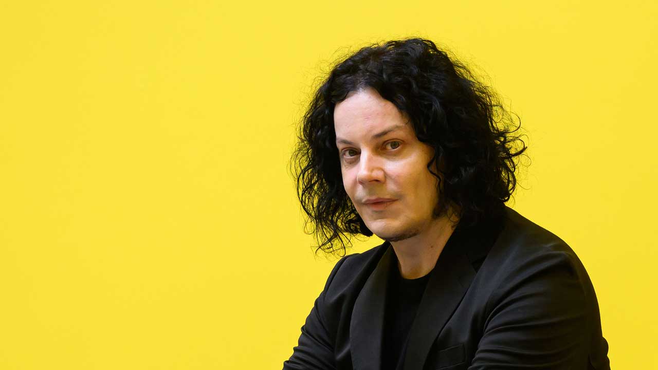 Jack White at the "Jack White: These Thoughts May Disappear" exhibition at Newport Street Gallery on May 28, 2026 in London, England