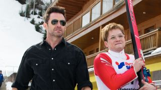 Hugh Jackman and Taron Egerton in Eddie The Eagle