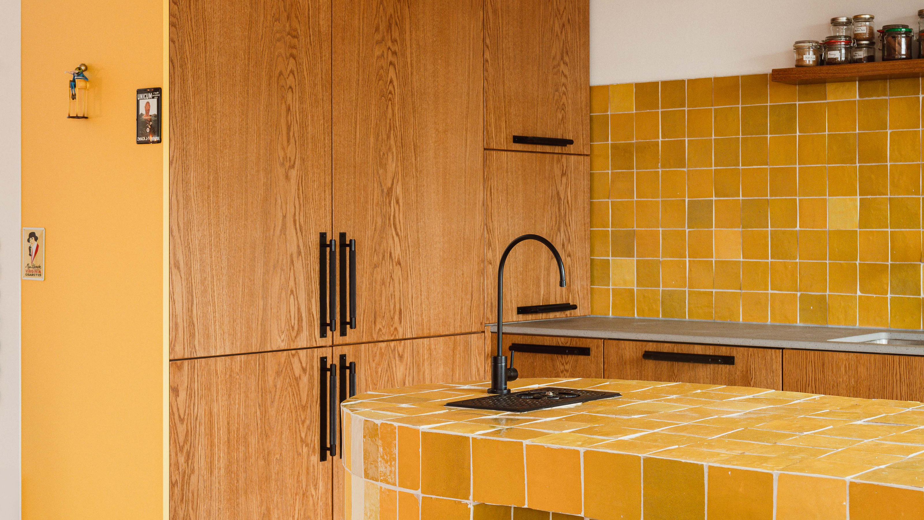 Retro tiled kitchen