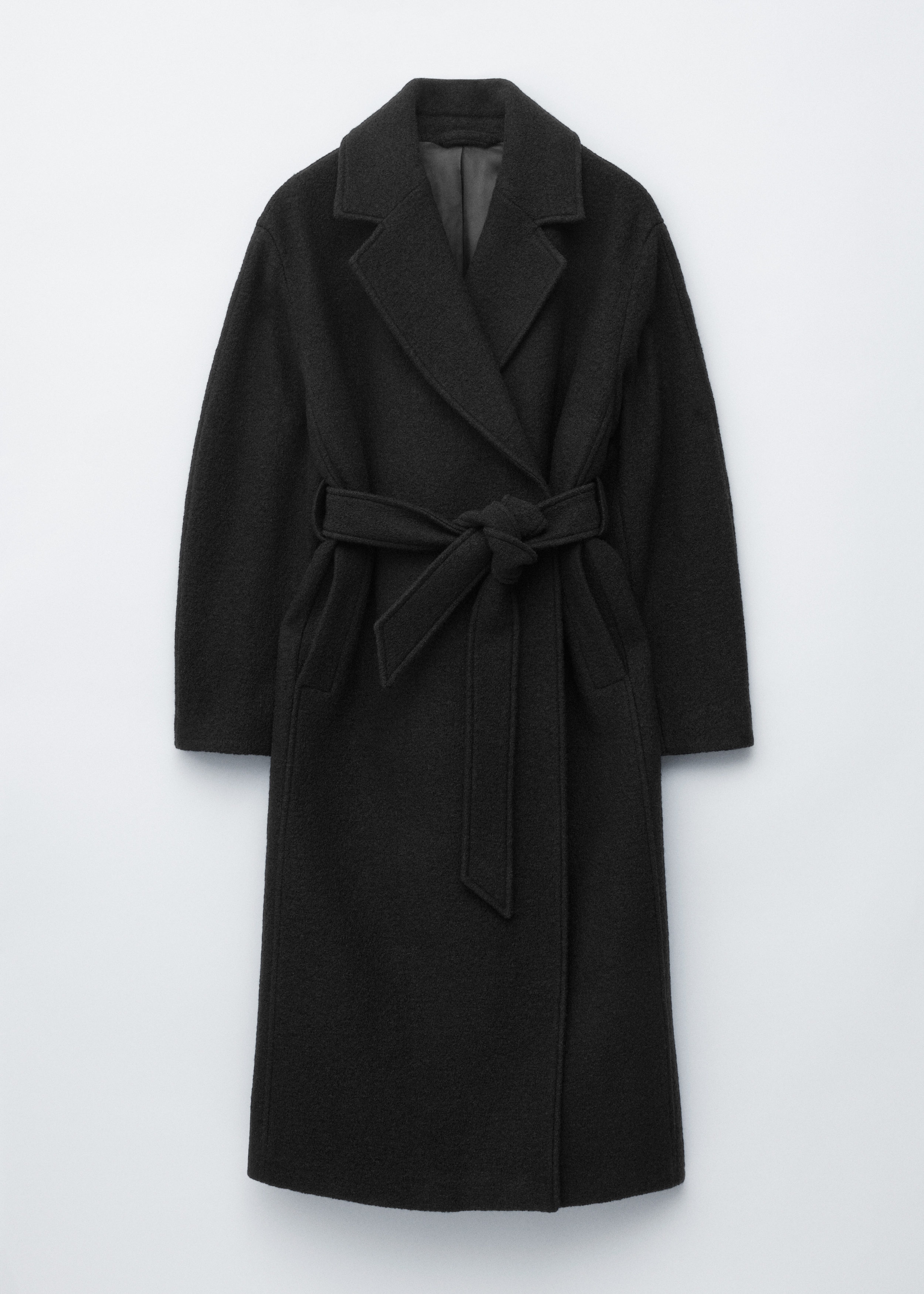 Voluminous Belted Wool Coat