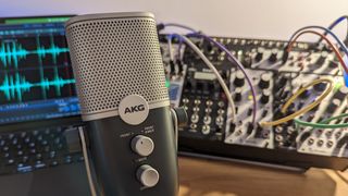 AKG Ara microphone in a studio setting