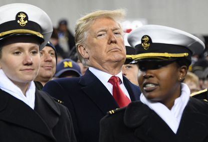 President Trump at the Army-Navy game