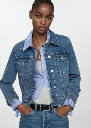 Pocketed Denim Jacket - Women | Mango United Kingdom