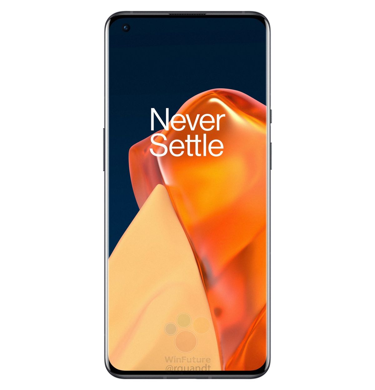 Alleged leaked official render of the OnePlus 9 Pro