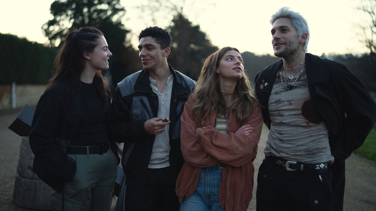 (L-R) Isobel Jesper Jones, Jay Lycurgo, Nadia Parkes and Emilien Vekemans in The Bastard Son &amp; The Devil Himself