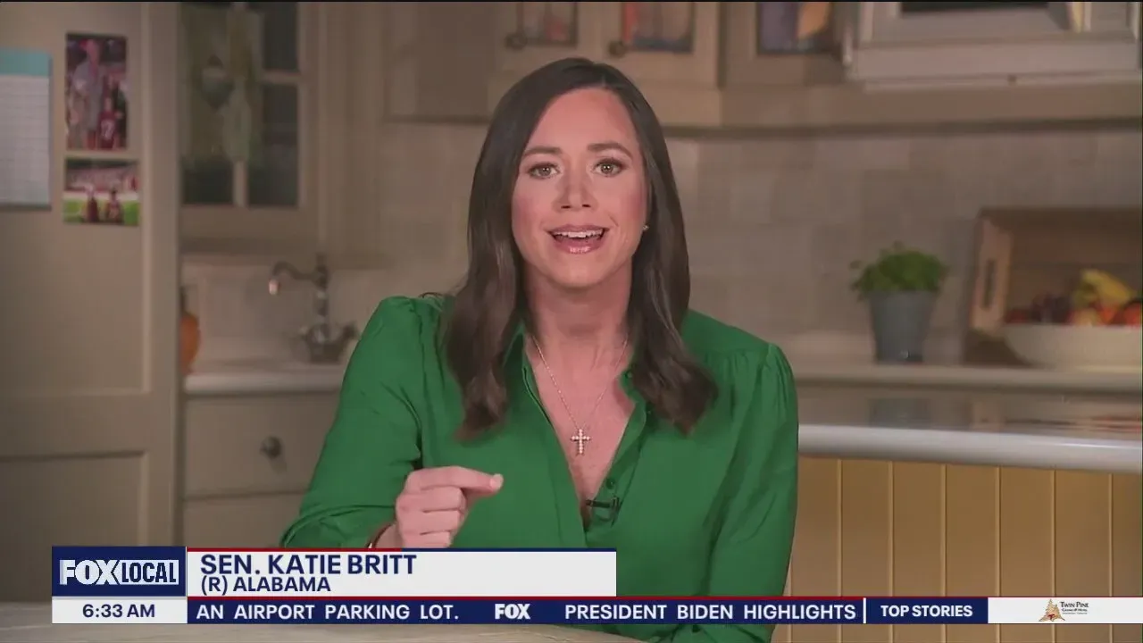 Sen. Katie Britt during the Republicans&#039; State of the Union rebuttal