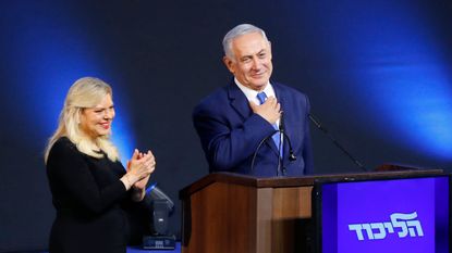 Benjamin Netanyahu and his wife, Sara.