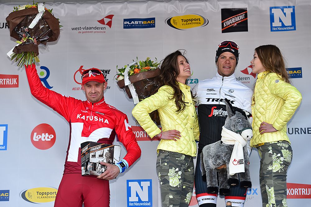 Alexander Kristoff (Katusha) took the bunch sprint for second place