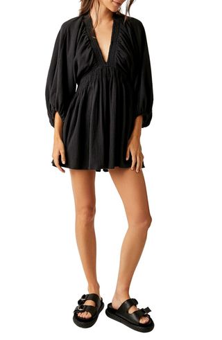 For the Moment Babydoll Minidress