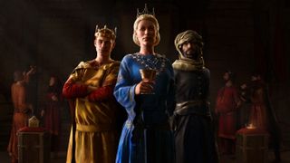 Crusader Kings 3 art for the Royal Court expansion.