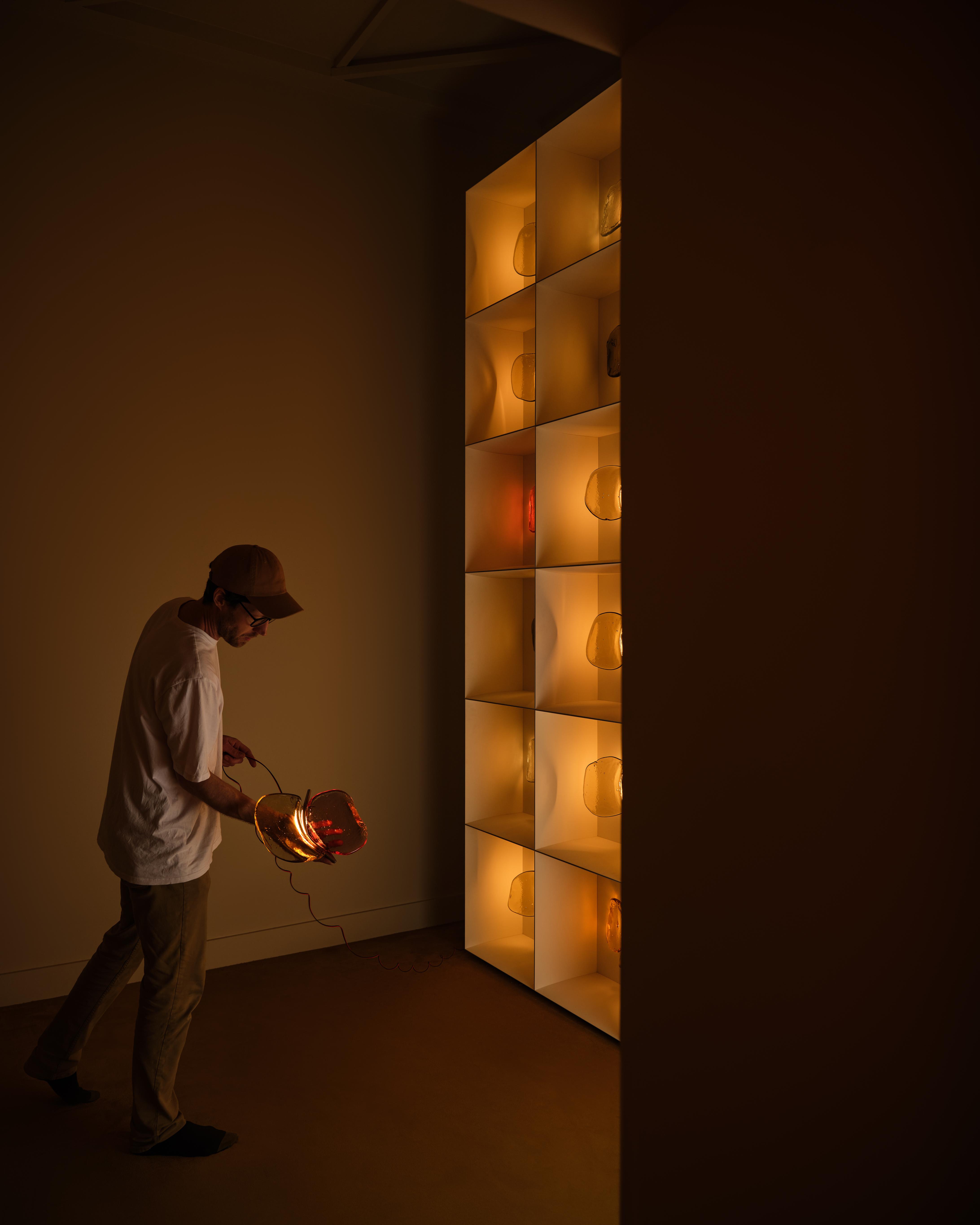 light installation in Milanese interior