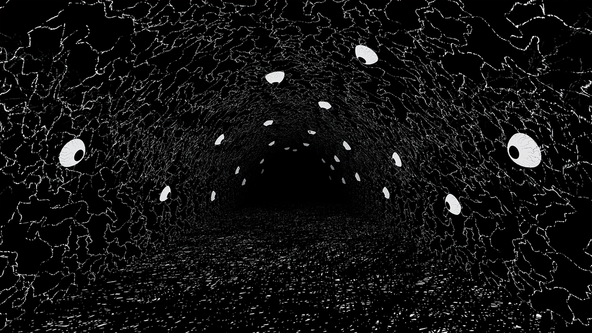 Screenshot from My Paper Forest video game that looks like a hand-drawn sketch