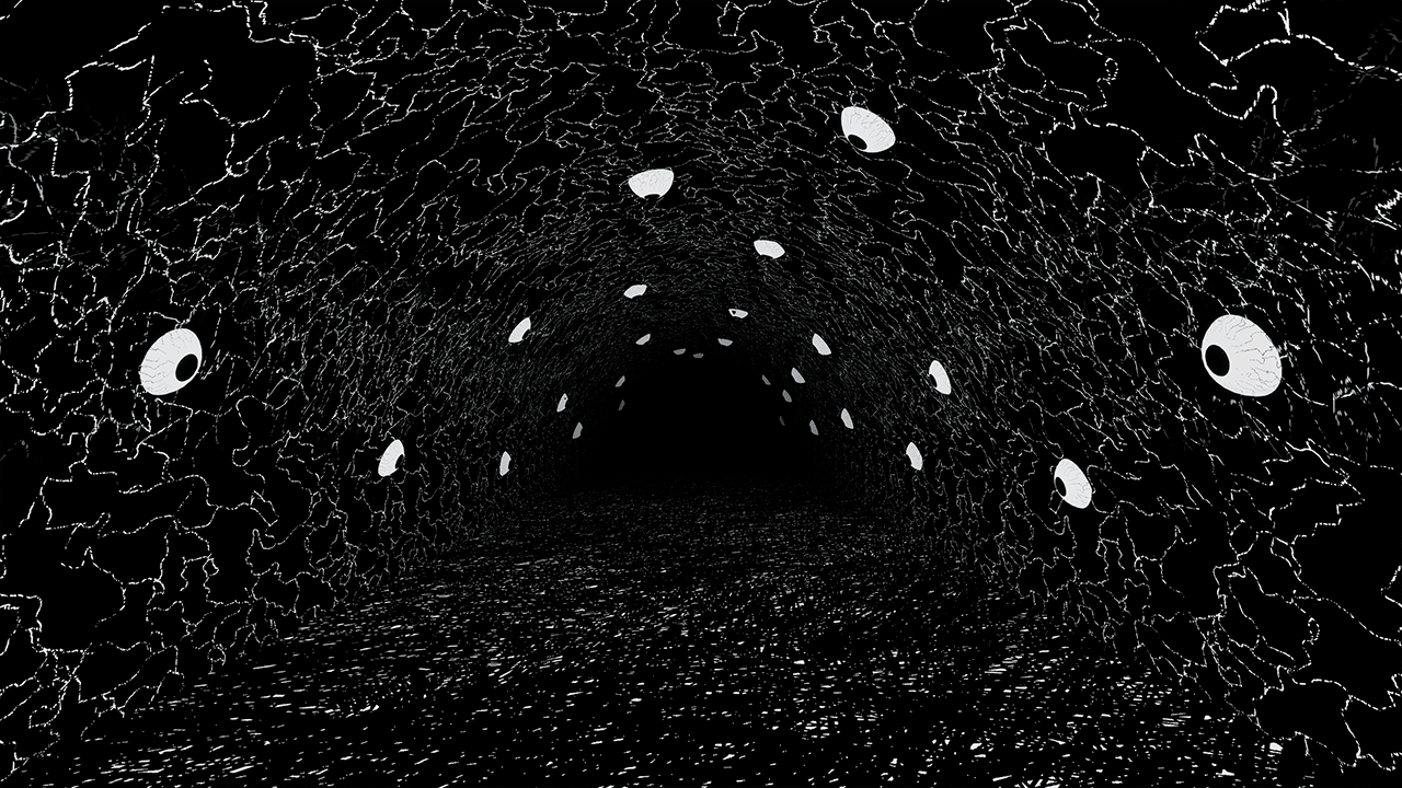 Screenshot from My Paper Forest video game that looks like a hand-drawn sketch